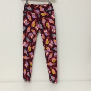 LulaRoe Owl and  bird one size Leggings